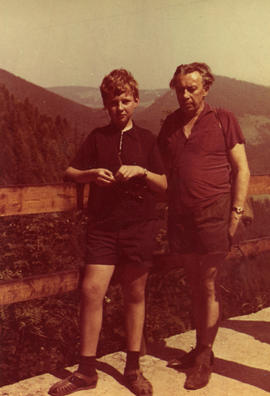 Mieczysław Piotrowski z ojcem w Tatrach Wysokich