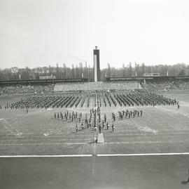 Próba Orkiestry Wojskowej przed pokazem na Stadionie Olimpijskim