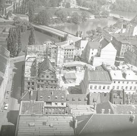 Panorama miasta z Bazyliki  Świętej Elżbiety we Wrocławiu