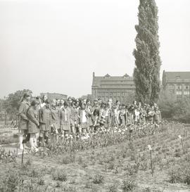 Uczennice  w Ogrodzie Botanicznym