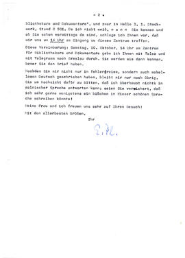 List od Engelberta Plassmana