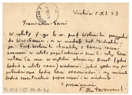 Karta pocztowa od Anny Ruszyńskiej