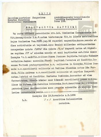 Original Digital object not accessible