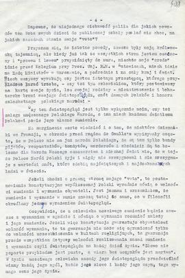 Odwołanie Bartłomieja Boby do Kolegium przy Prezydium Wojewódzkiej
