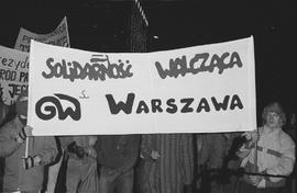 Demonstracja w rocznicę stanu wojennego