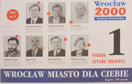 Koalicja Obywatelska "Wrocław 2000": Okręg 1 (Stare Miasto)