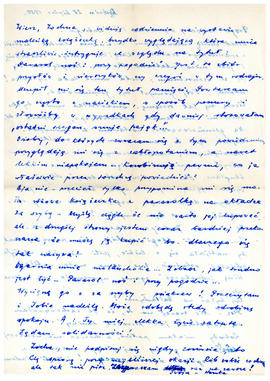 List od Anny Ruszyńskiej