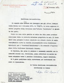 Propozycja podziału Administracji Apostolskiej