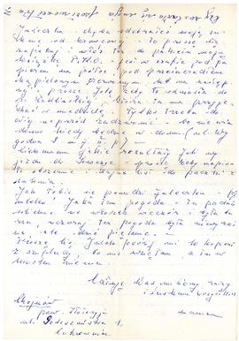 List do Juliana Fercza