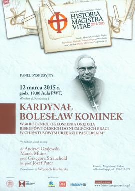 Kardynał Bolesław Kominek: panel dyskusyjny