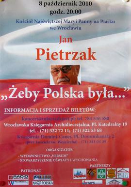Jan Pietrzak: "Żeby Polska była...":koncert