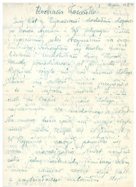 List do Zofii Maresz