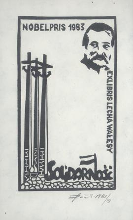 Exlibris Lecha Wałęsy: Nobelpris 1983