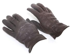 Rękawiczki skórzane brązowe