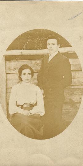 Zenona i Bronisław Sokołowscy 1900 r. w Sokalu