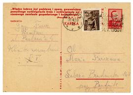 Pocztówka dla Marii Fercz