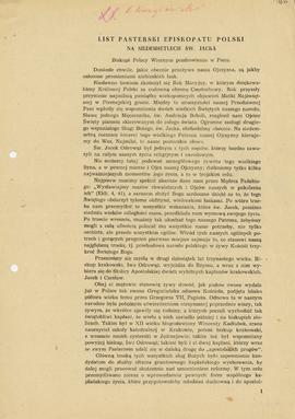 List pasterski Episkopatu Polski