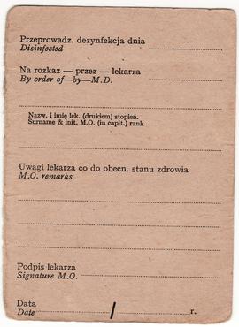 ... Legitymacja b. jeńca wojennego=Identity-Card ex Prisoner of War