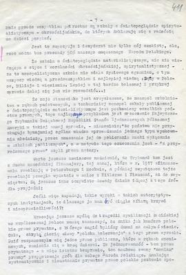 Odwołanie Bartłomieja Boby do Kolegium przy Prezydium Wojewódzkiej
